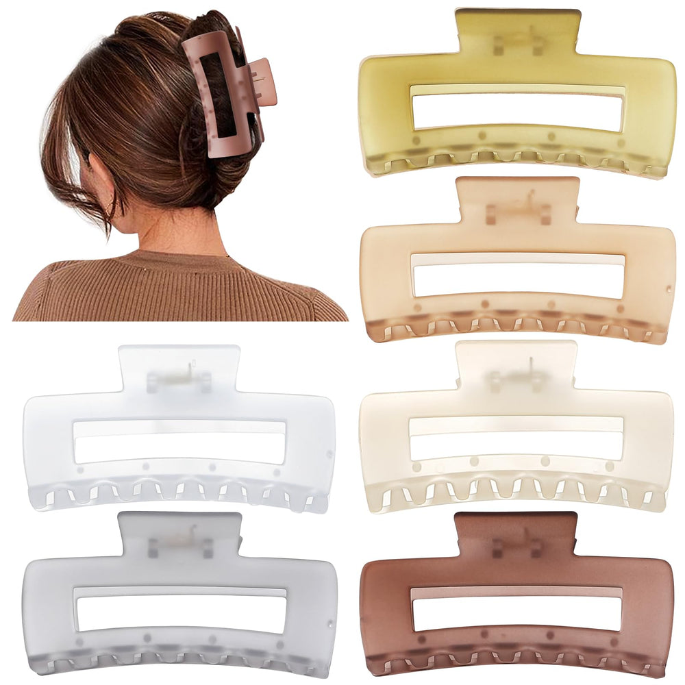 Pinces Sisiaipu carrées 4 pouces en acrylique, design anti-glisse idéal pour le quotidien.