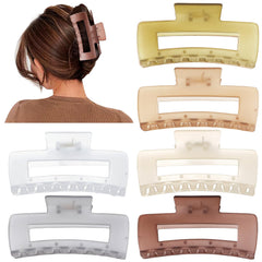 Pinces Sisiaipu carrées 4 pouces en acrylique, design anti-glisse idéal pour le quotidien.