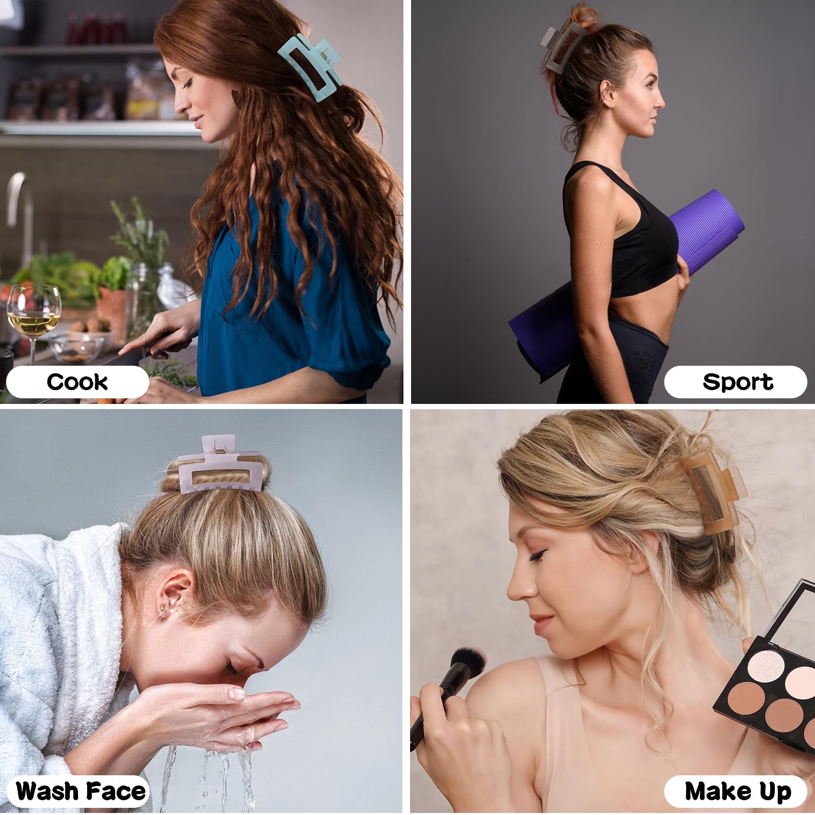 Pinces colorées Sisiaipu, accessoires rapides pour coordination de looks.