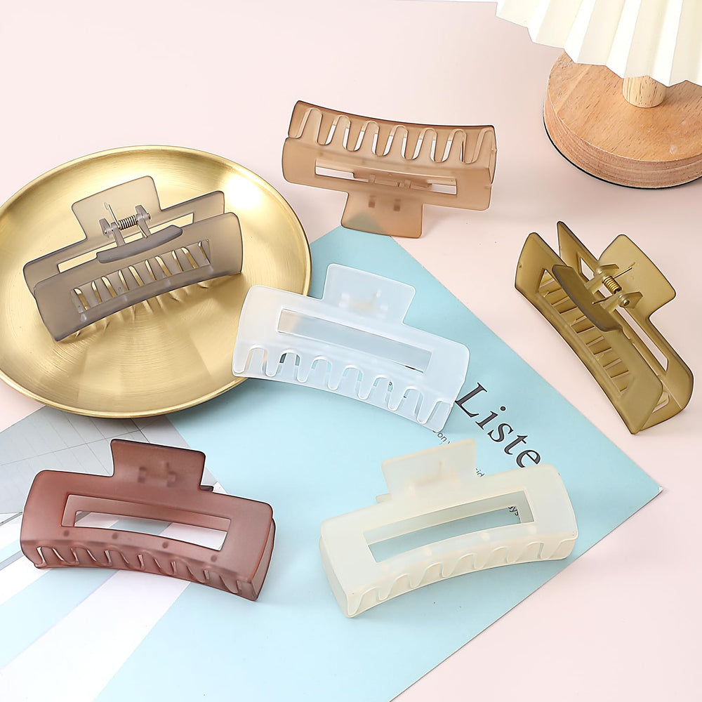 Pince-coiffe Sisiaipu en acrylique, allure transparente et solide pour le quotidien.