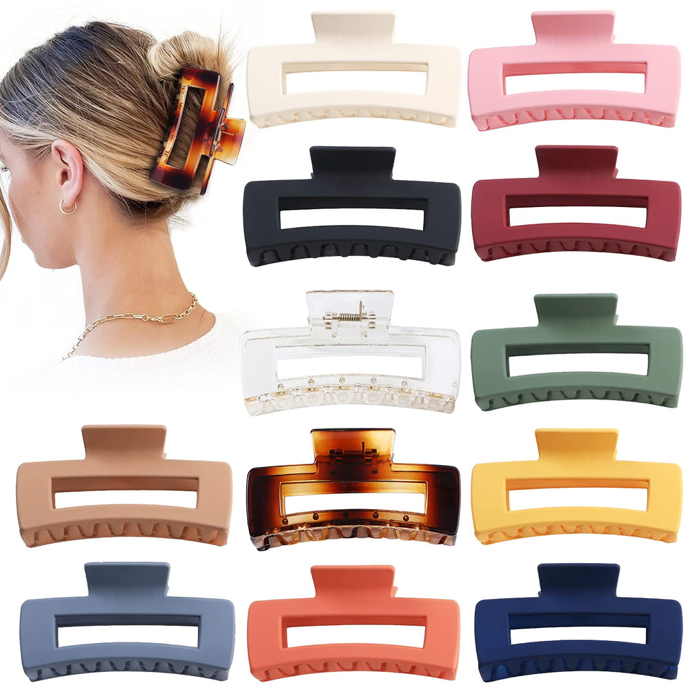 Pinces Sisiaipu grandes 4,1 po pour cheveux épais, pratique et polyvalentes.