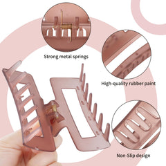 Pince cheveux Sisiaipu carré 4 pouces, fermeture sûre lors des activités quotidiennes.