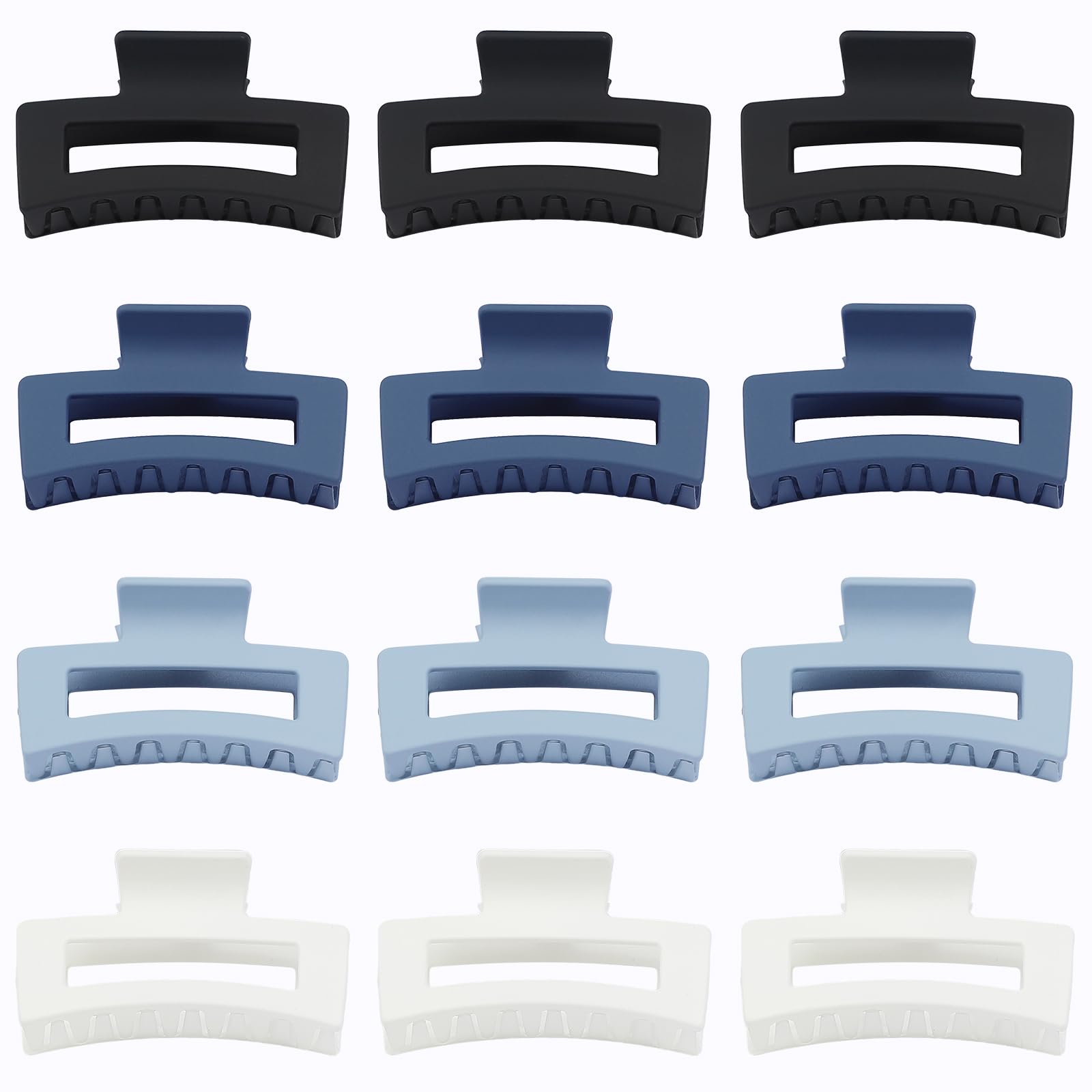 Pince Sisiaipu bleu foncé, design anti-glisse idéal pour cheveux épais.