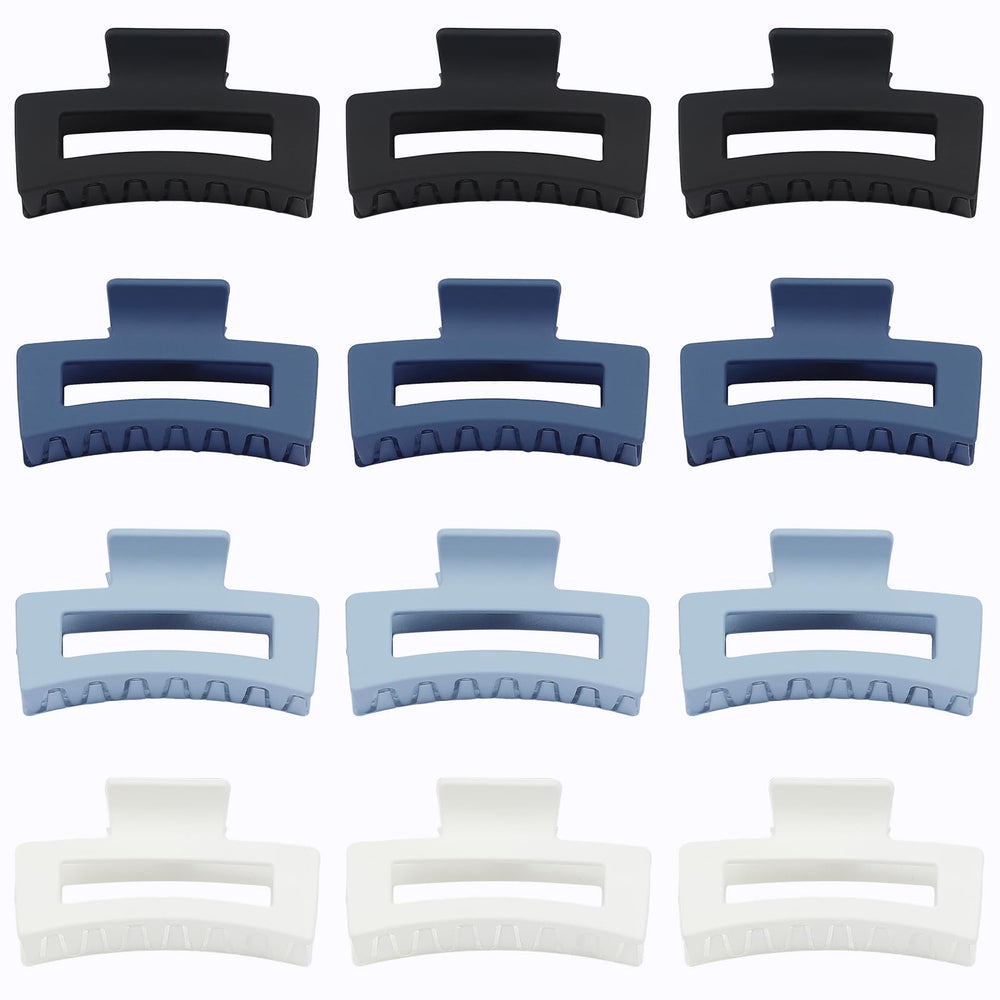 Pince Sisiaipu bleu foncé, design anti-glisse idéal pour cheveux épais.