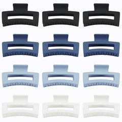 Pince Sisiaipu bleu foncé, design anti-glisse idéal pour cheveux épais.