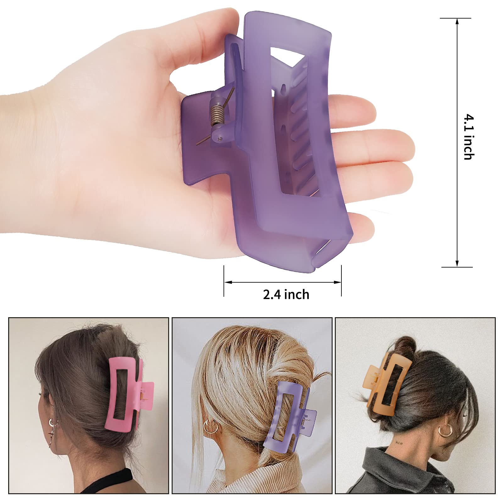 Pinces de coiffure Sisiaipu couleur Ice Cream, faciles à mettre lors du maquillage.