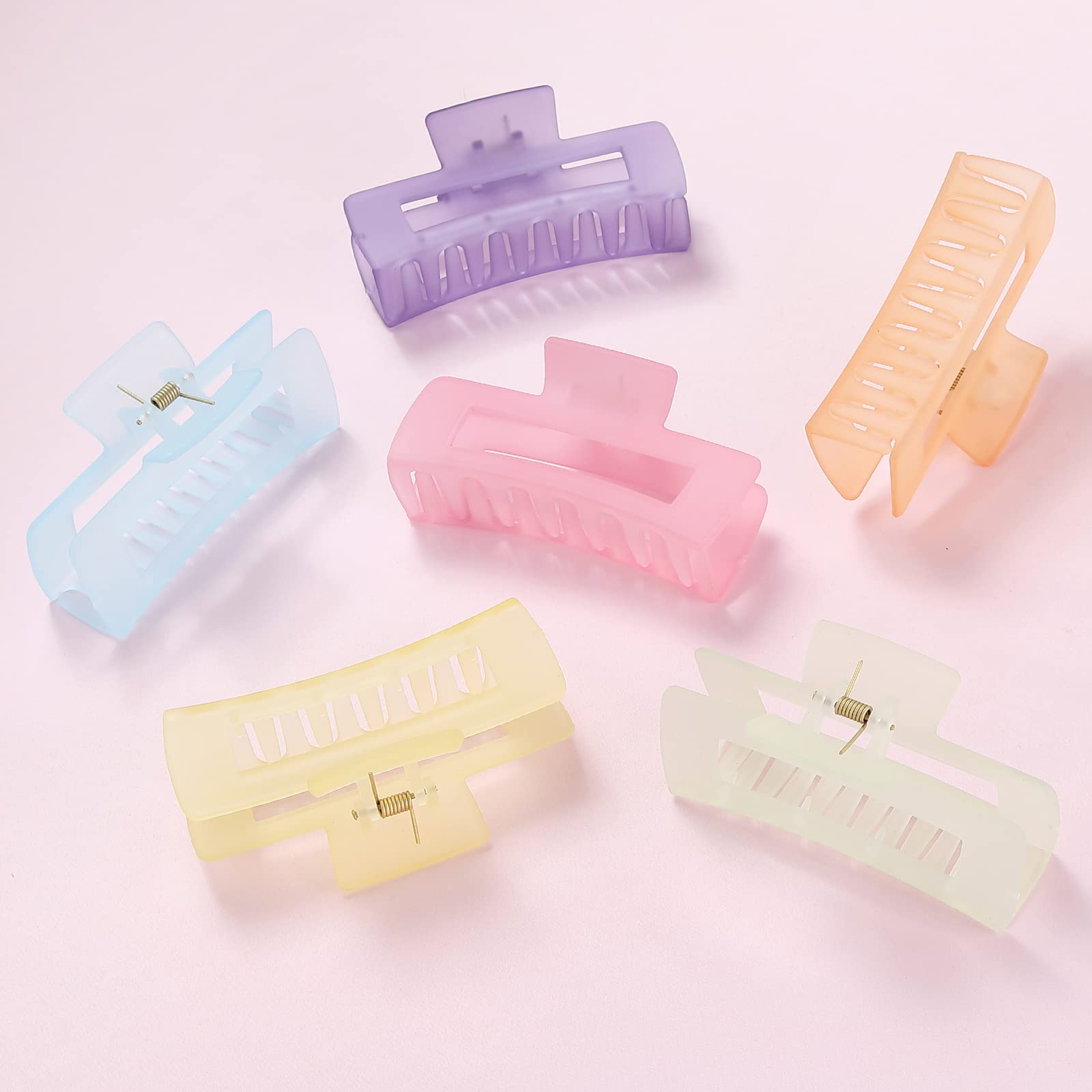Ensemble de 6 pinces Sisiaipu pour cheveux épais, polyvalentes et durables.
