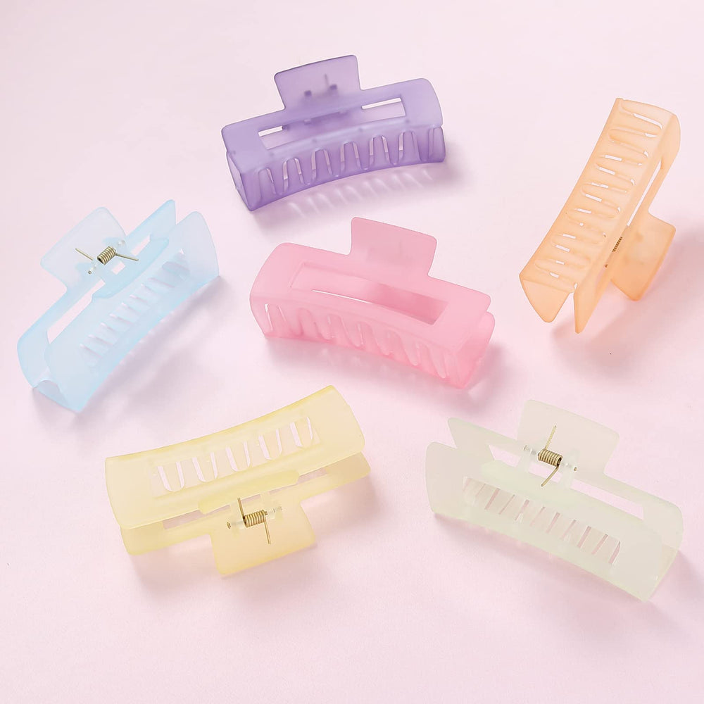 Ensemble de 6 pinces Sisiaipu pour cheveux épais, polyvalentes et durables.