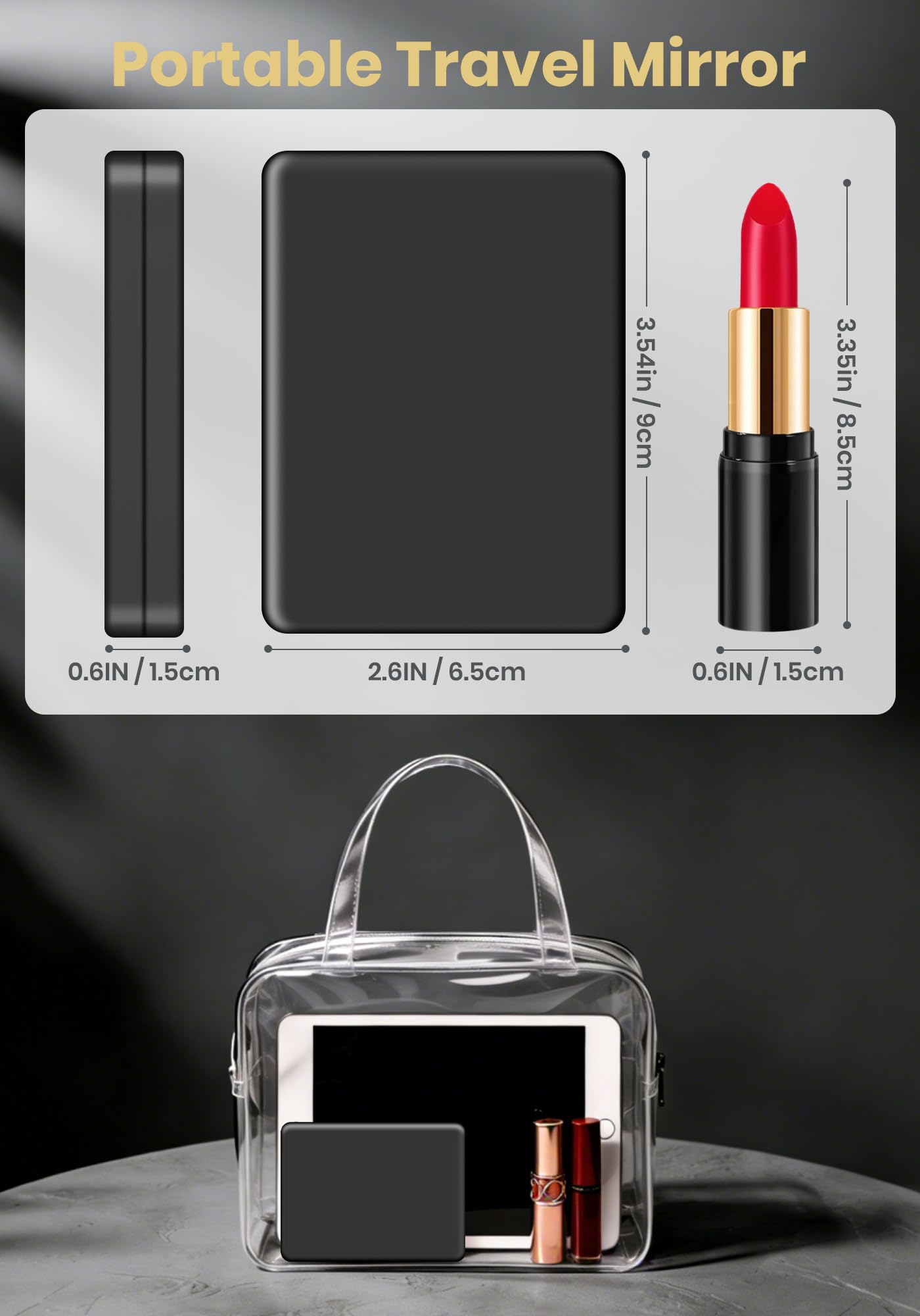 SisKokoro Miroir Compact Face 1x et 30x pour retouches et détails.