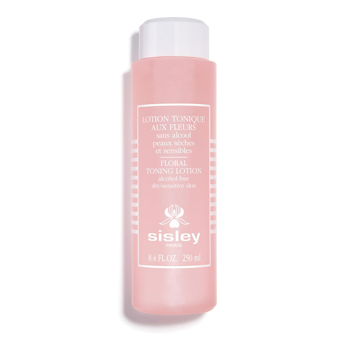 Sisley Paris Bouteille lotion tonique florale prête pour la routine soin.