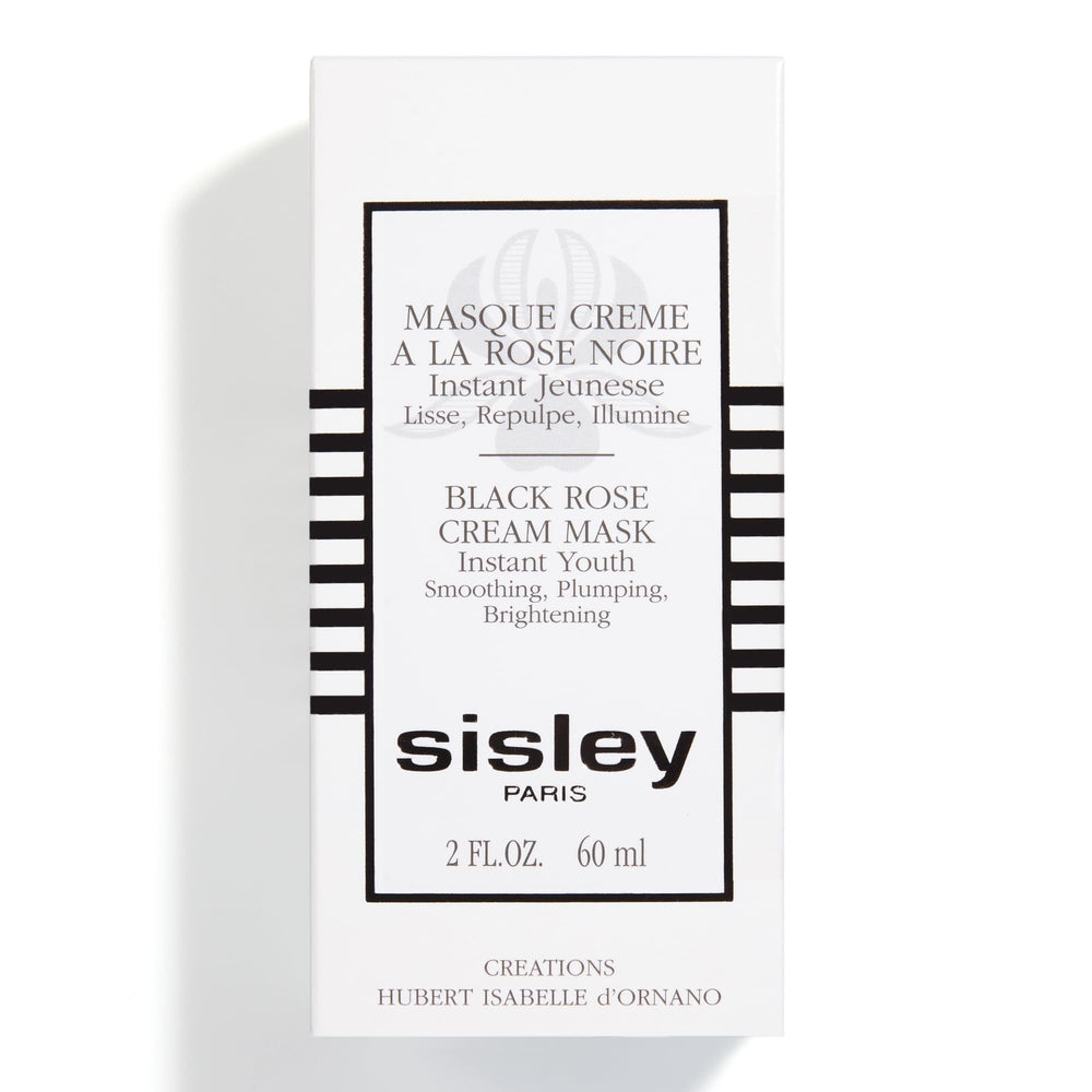 Parfum délicat de rose du masque Rose Noire de Sisley, moment de soin.
