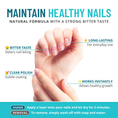 Pinceau d’application intégré pour une utilisation précise sur les ongles.