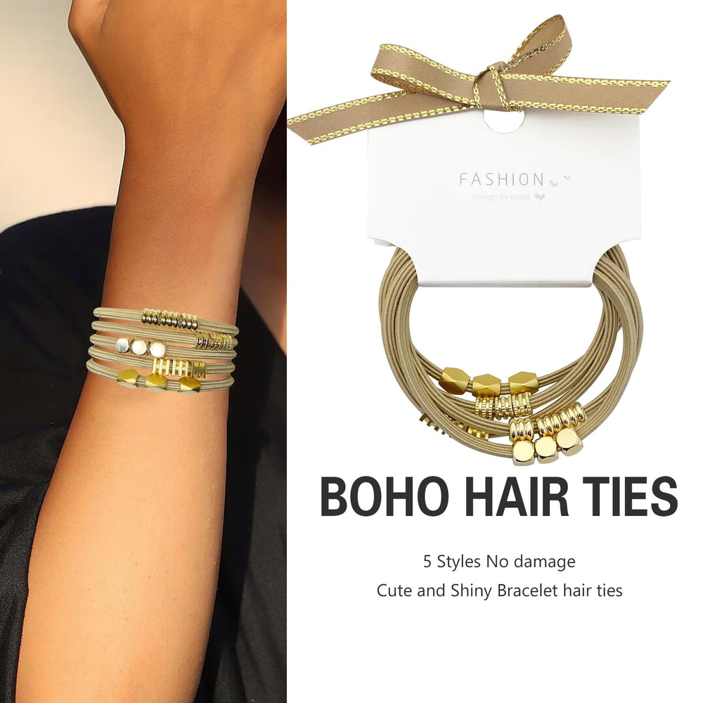 SISYOUP bracelet cheveux doré au style ethnique et polyvalent