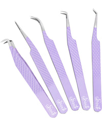 Pinces SIVOTE avec poignée diamant pour prise ferme lors des extensions de cils