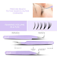 Pointe en fibre ultra précise pour isoler chaque cil avec précision