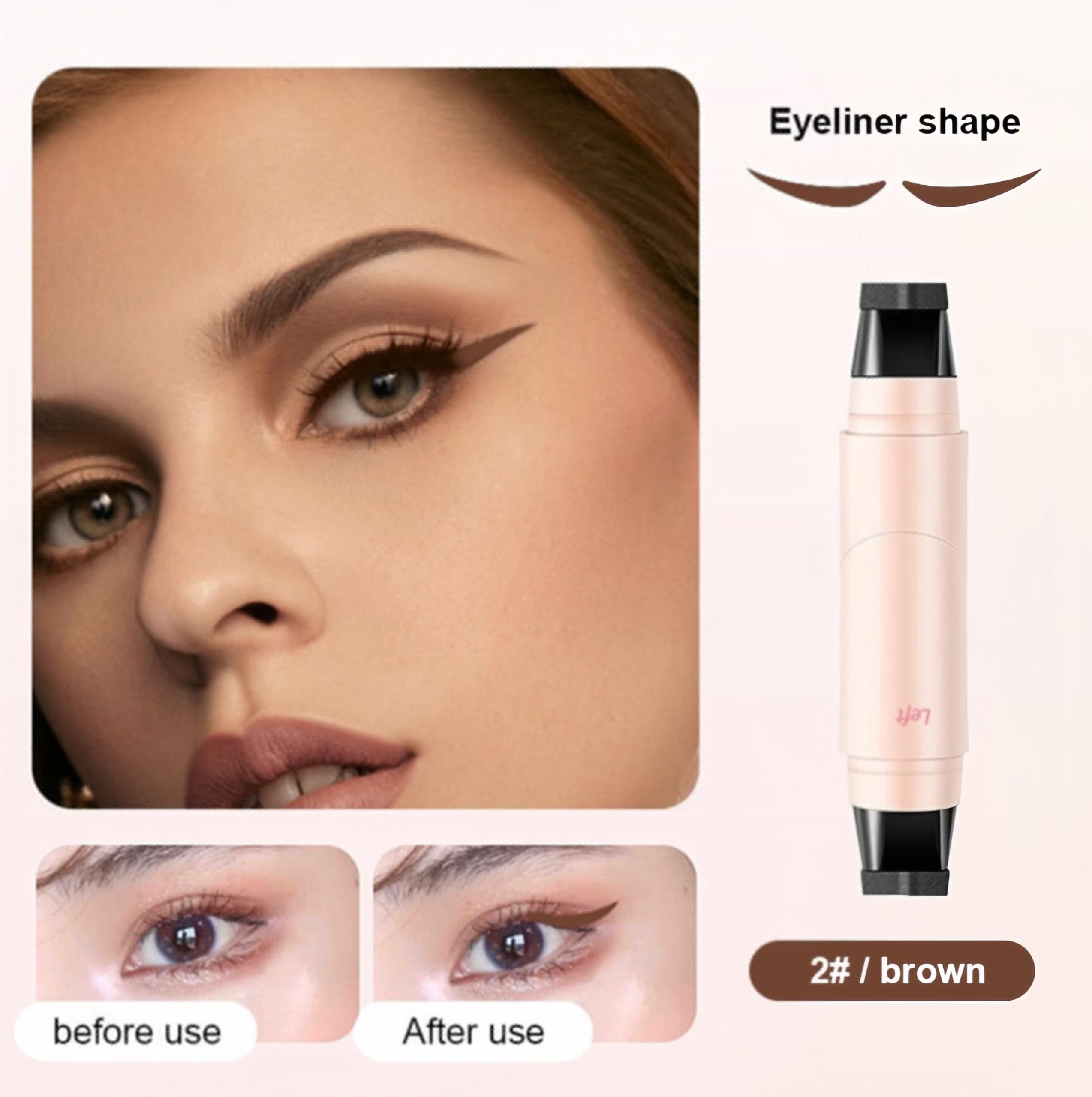 Tampon eyeliner pliable SIVSEA, design compact et pratique.