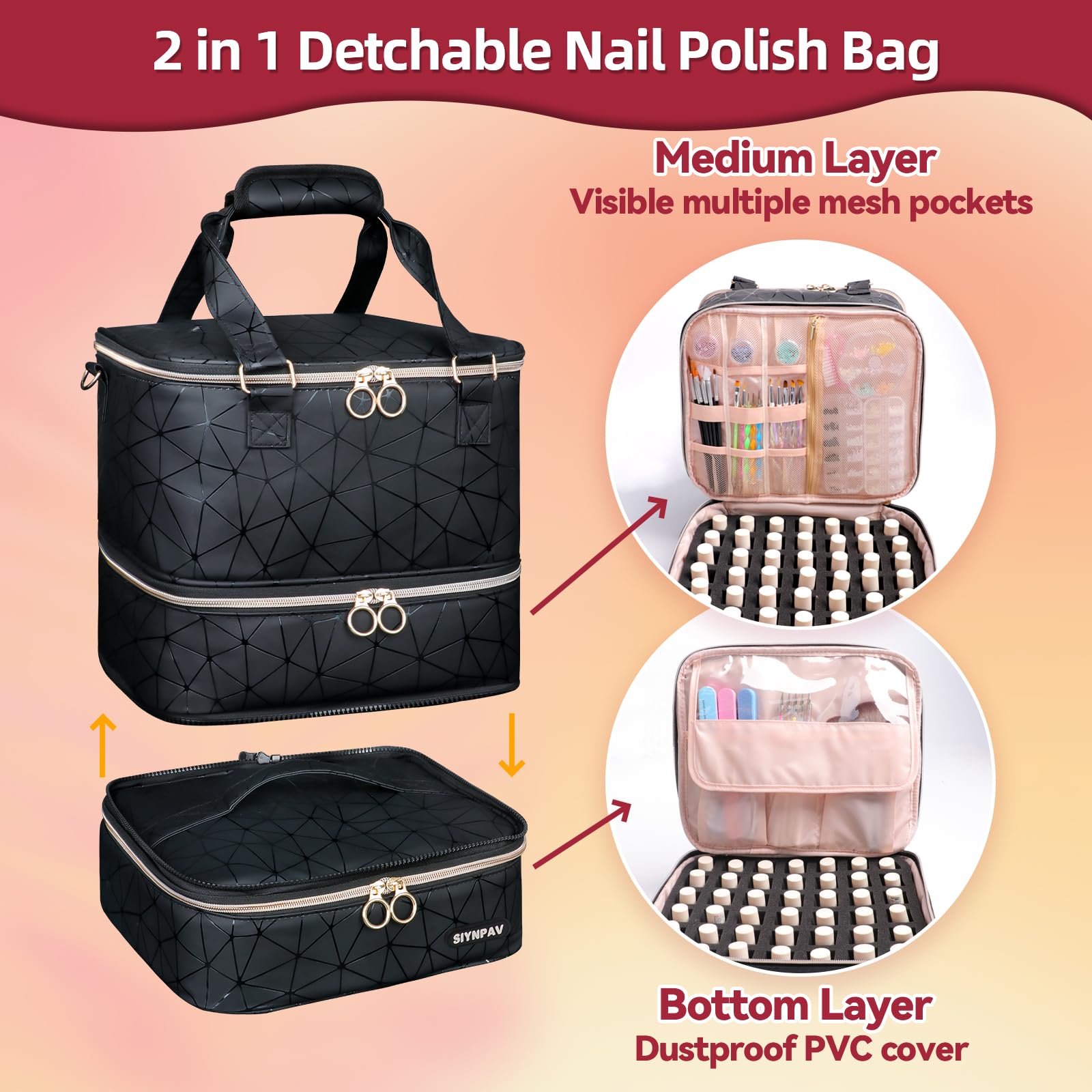 SIYNPAV Matériau PU: cuir synthétique résistant et imperméable.