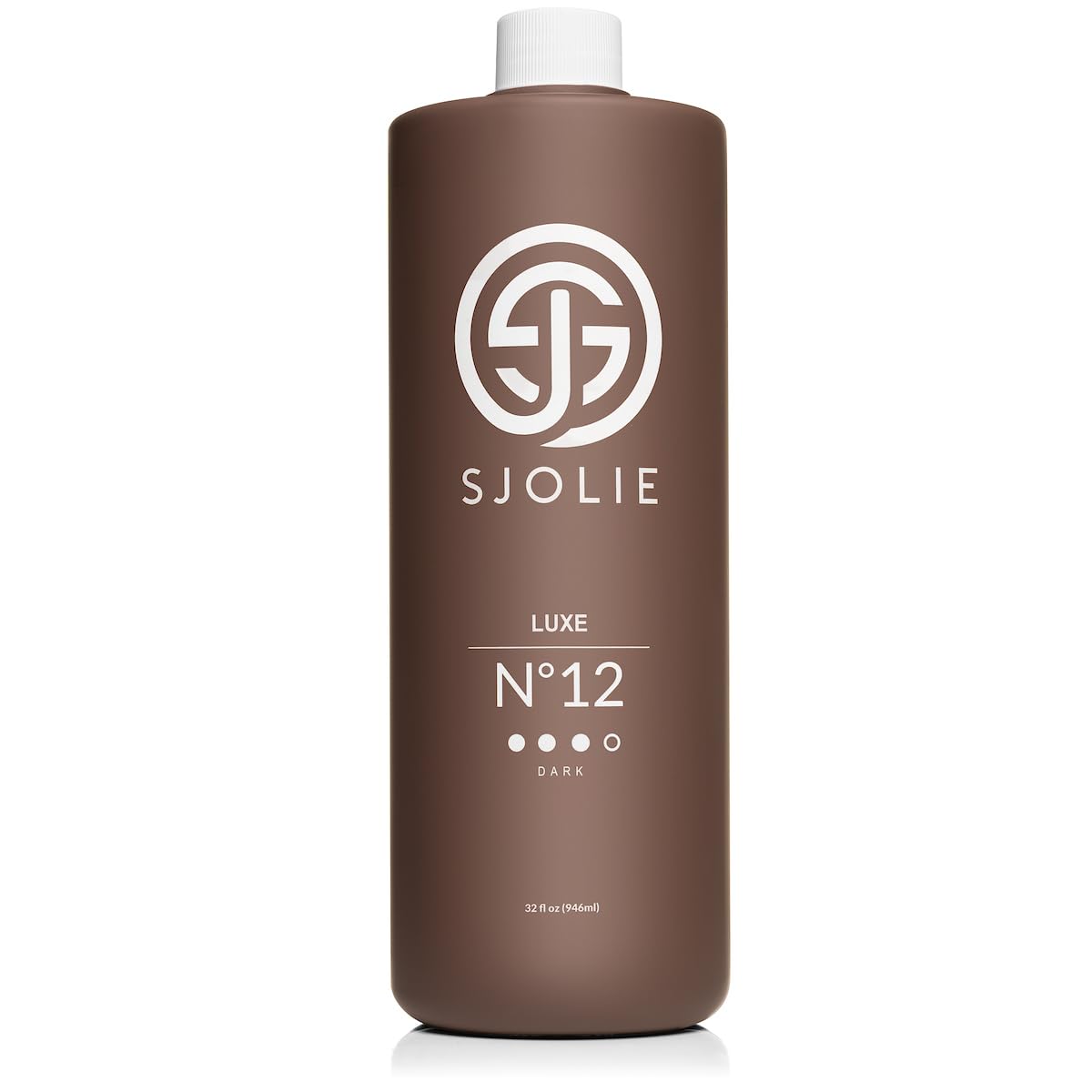 SJOLIE SUNLESS Luxe12: bouteille violet, teinte bronzée uniforme.