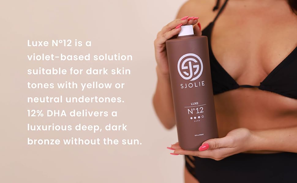 SJOLIE SUNLESS Luxe12: texture veloutée pour une application homogène.
