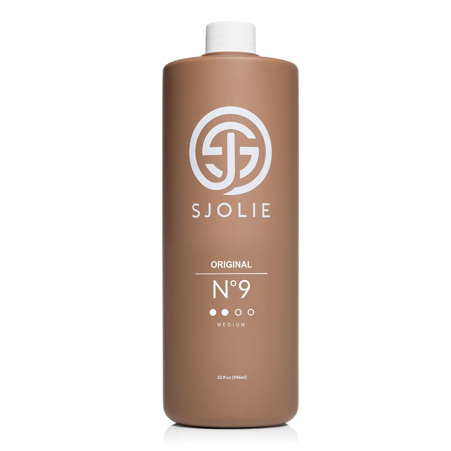 SJOLIE Spray Tan No.9 - bouteille: application facile et uniforme, couleur dorée.