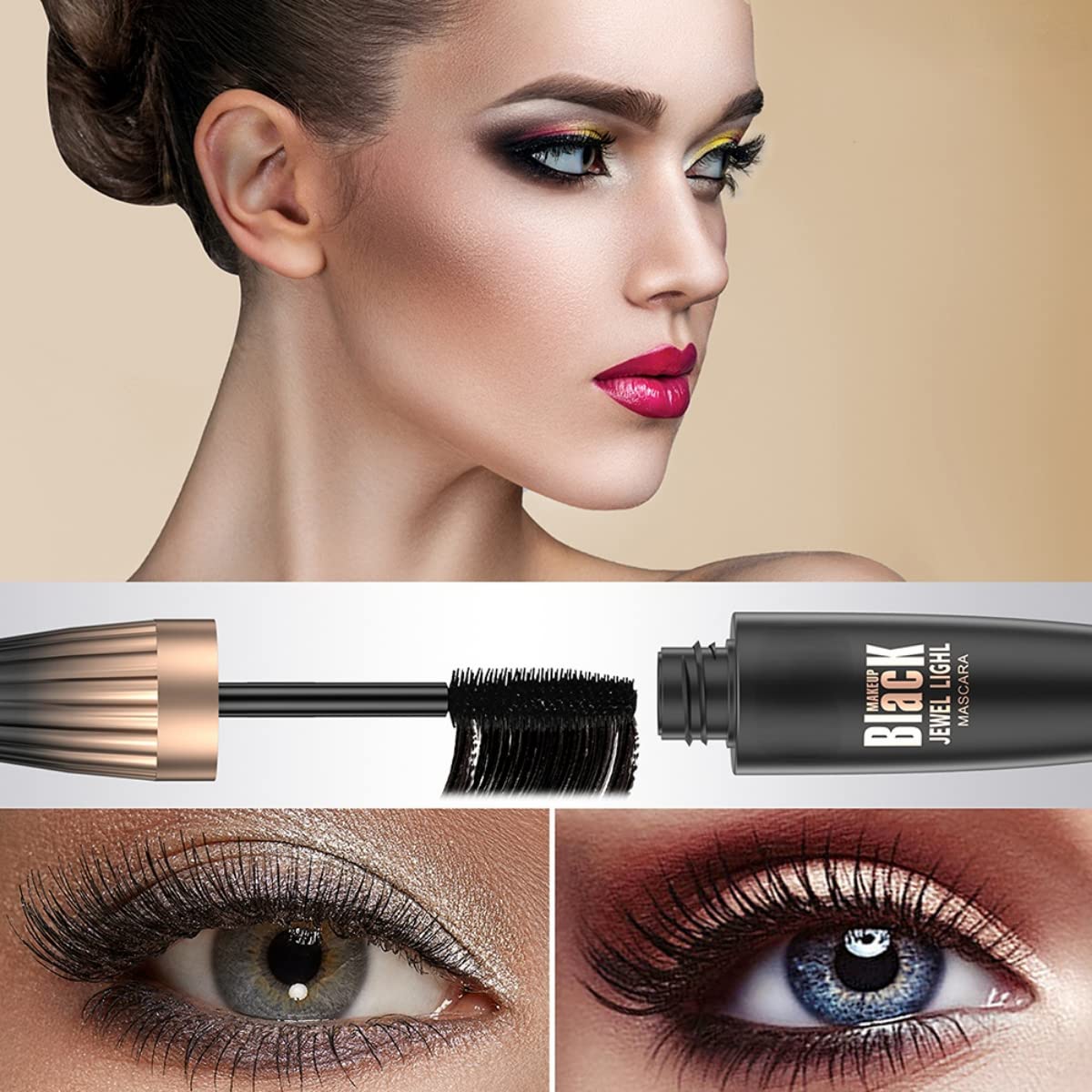 SJXYOYDS mascara waterproof assure une tenue longue durée.