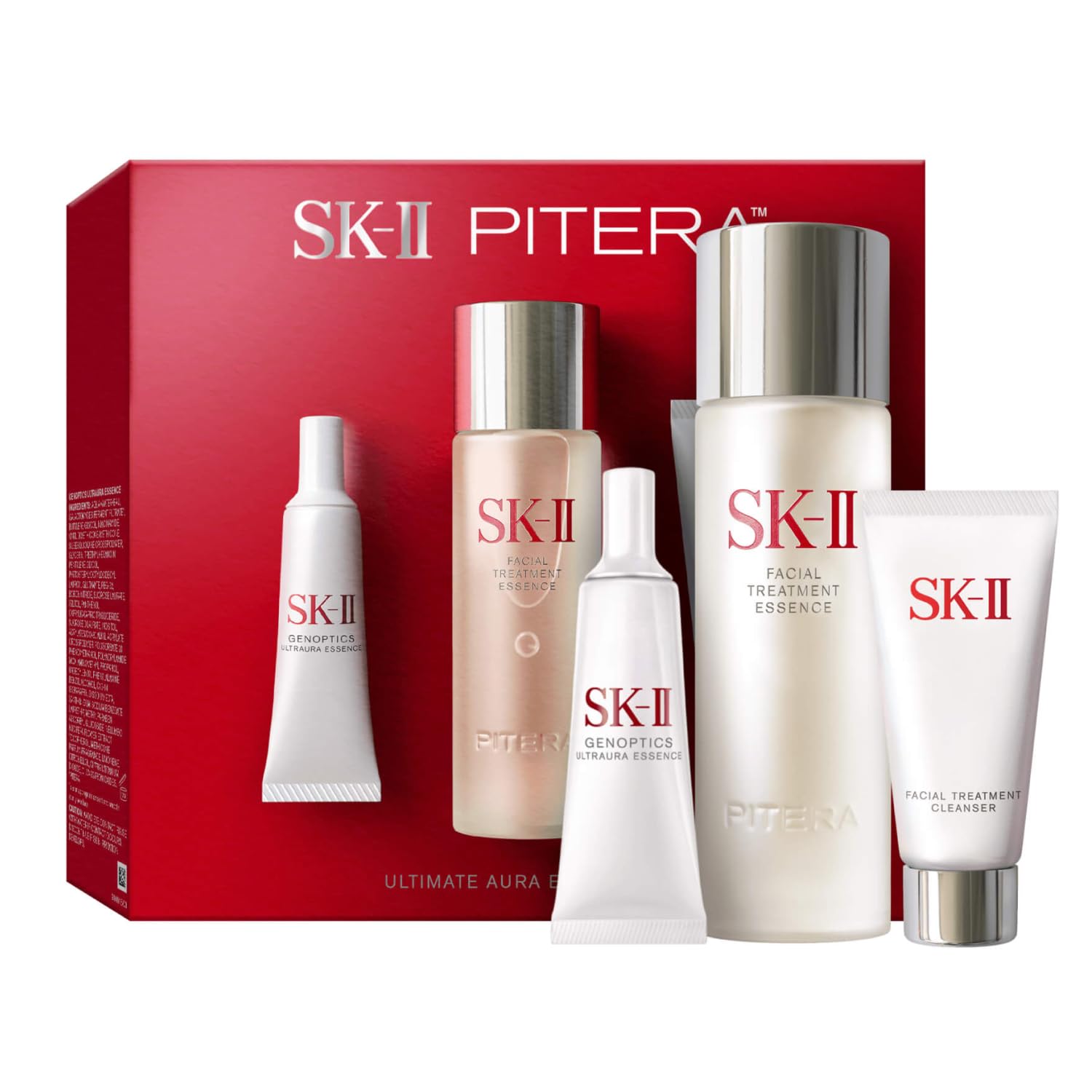 SK-II coffret Ultime Aura présenté en coffret complet pour routine lumineuse et hydratante.