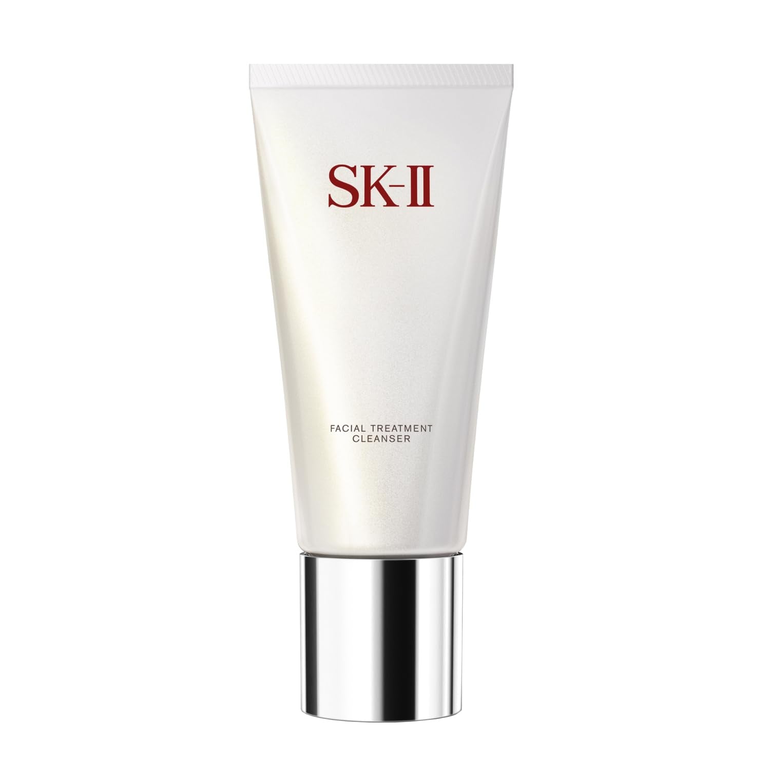 Nettoyant moussant SK-II dans une bouteille, peau propre et hydratée.
