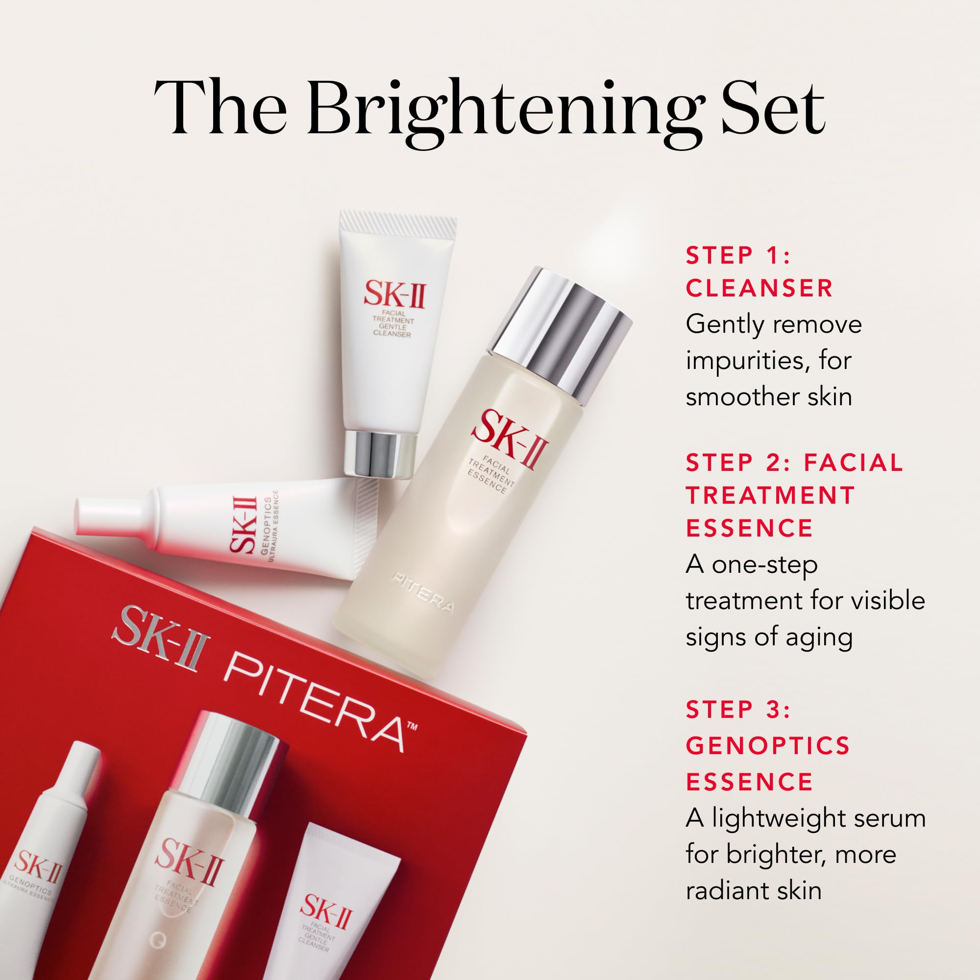 Nettoyant mousse PITERA SK-II purifie en douceur et prépare la peau.
