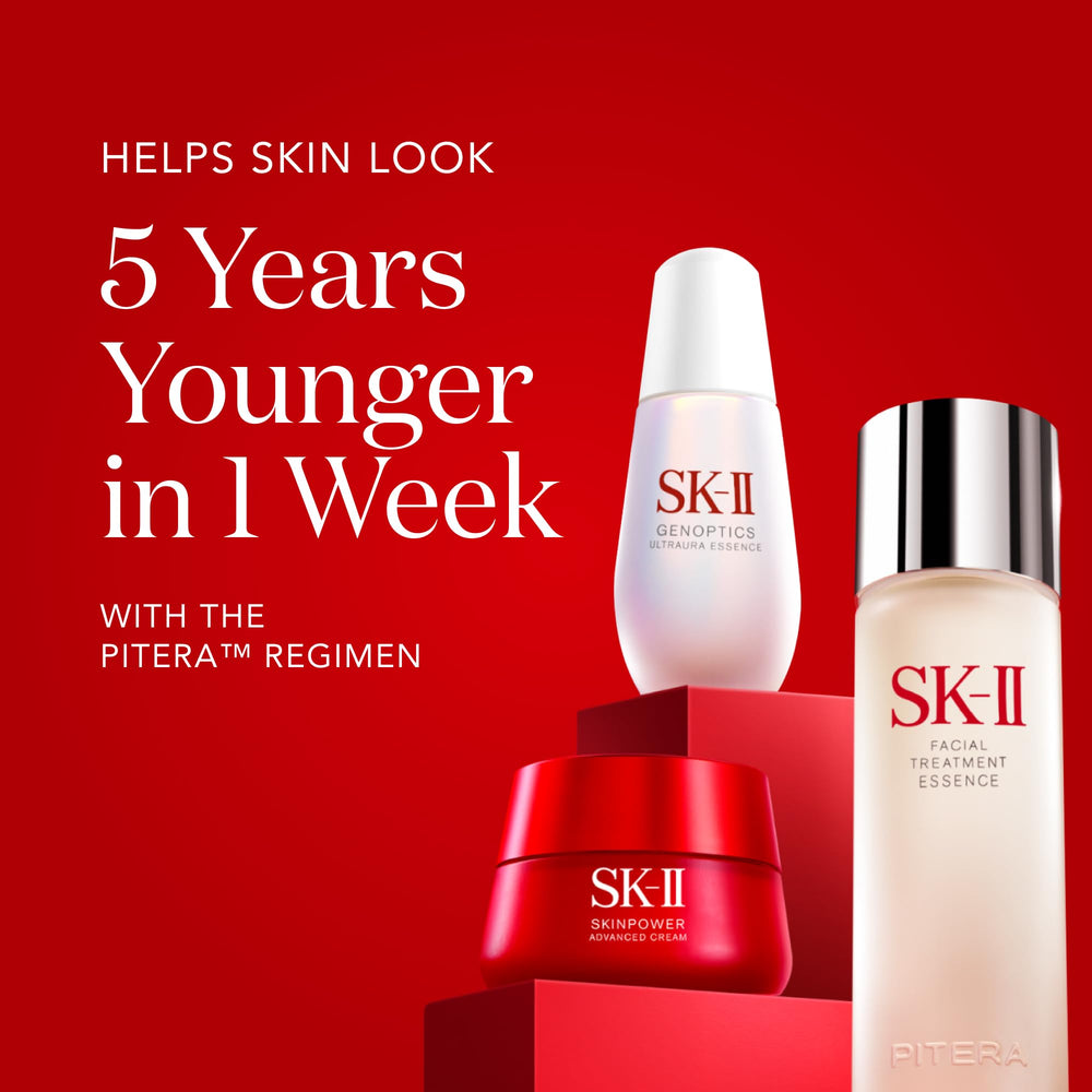 Routine anti-âge premium avec PITERA et extraits naturels SK-II SKINPOWER