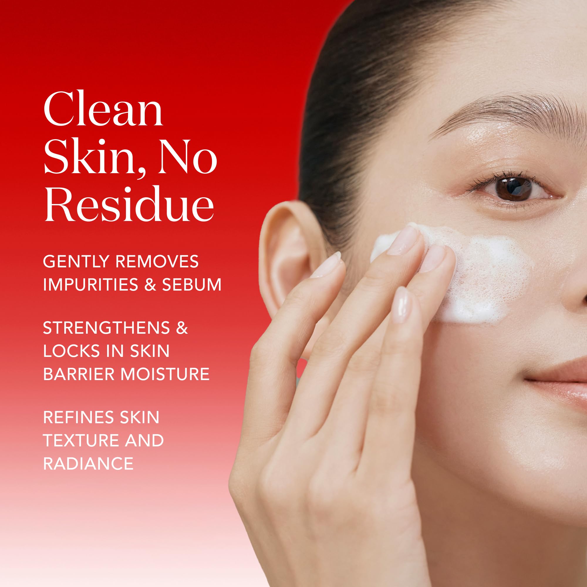 Texture mousse-visage crèmeuse SK-II pour une expérience douce et hydratante.