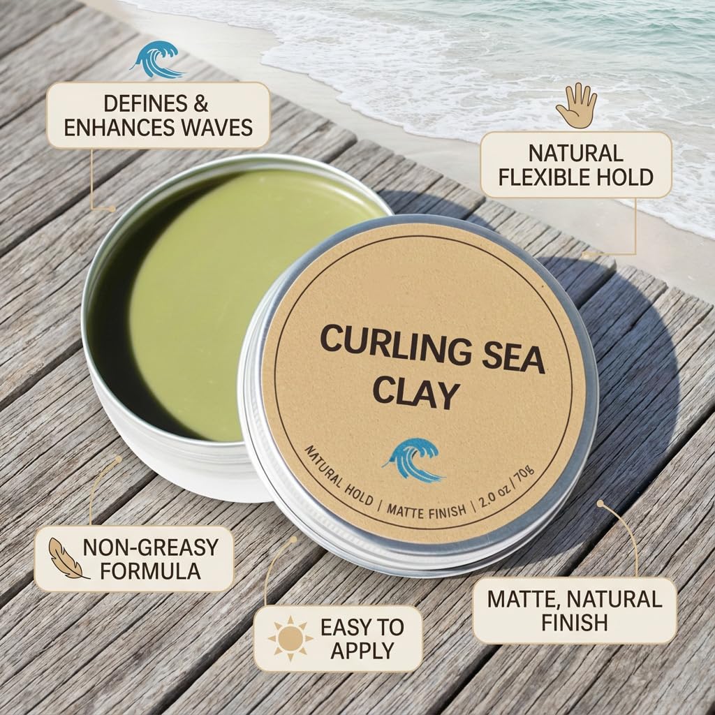 Skaal Curling Sea Clay adds volume while reducing frizz