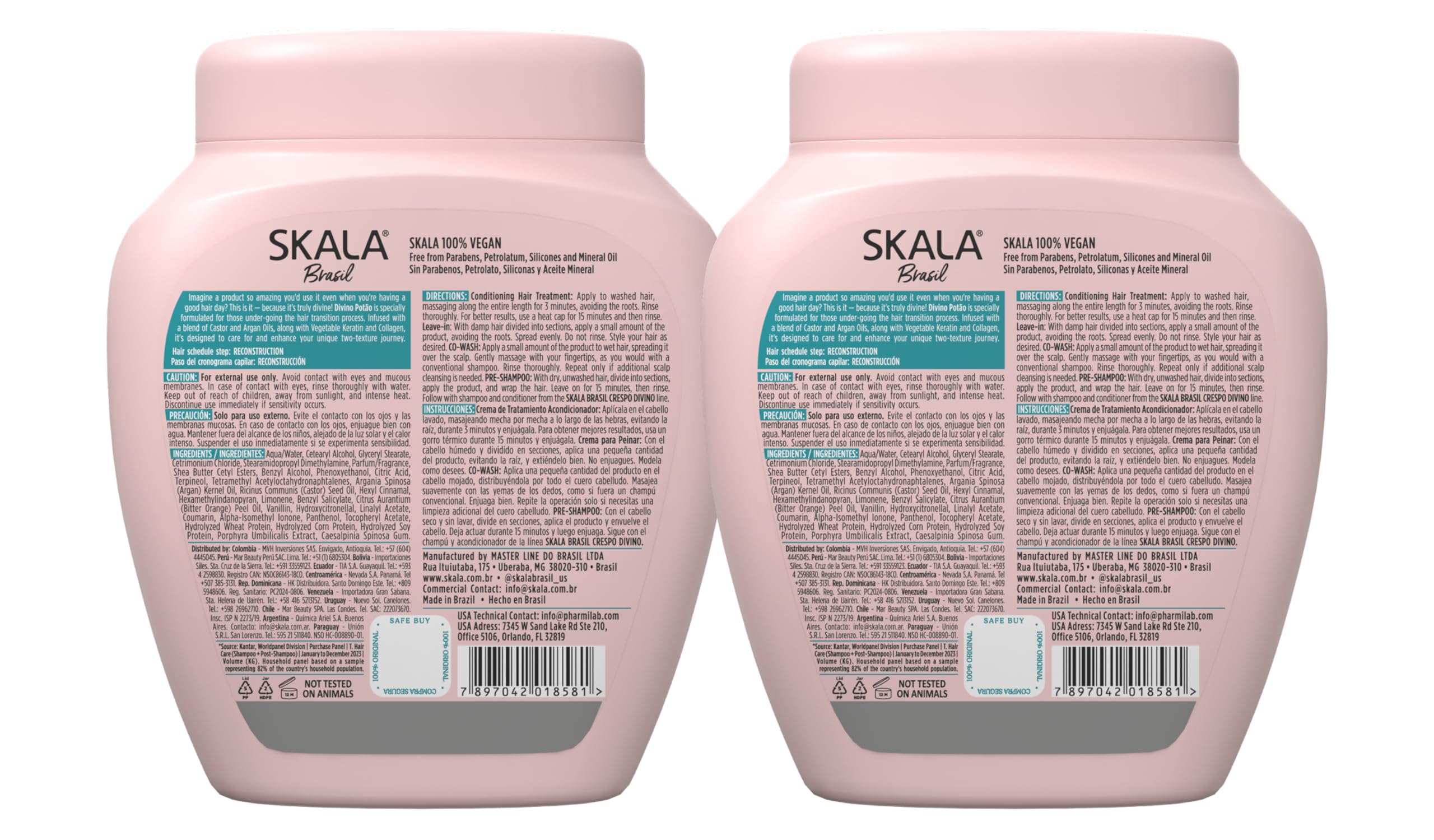 Emballage pratique SKALA Divino Potao avec deux bouteilles pour le quotidien.