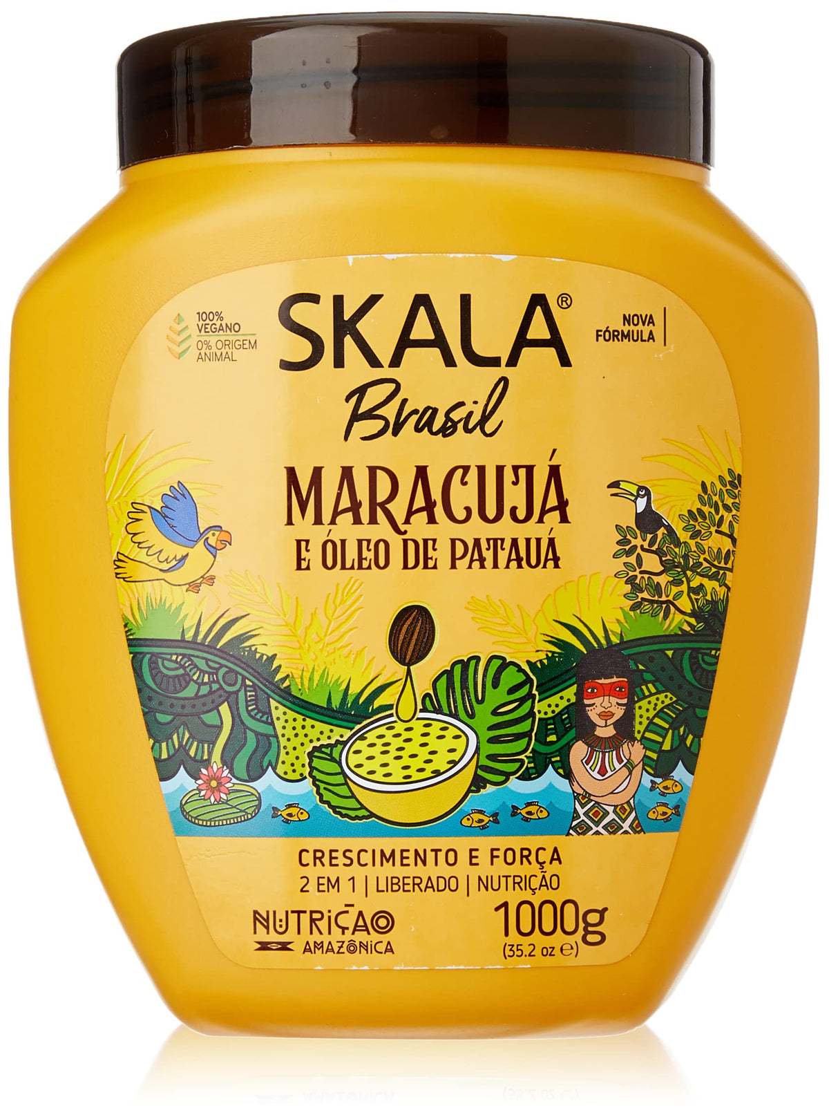 SKALA Maracuja flacon Fruits de la Passion pour hydrater intensément les cheveux.