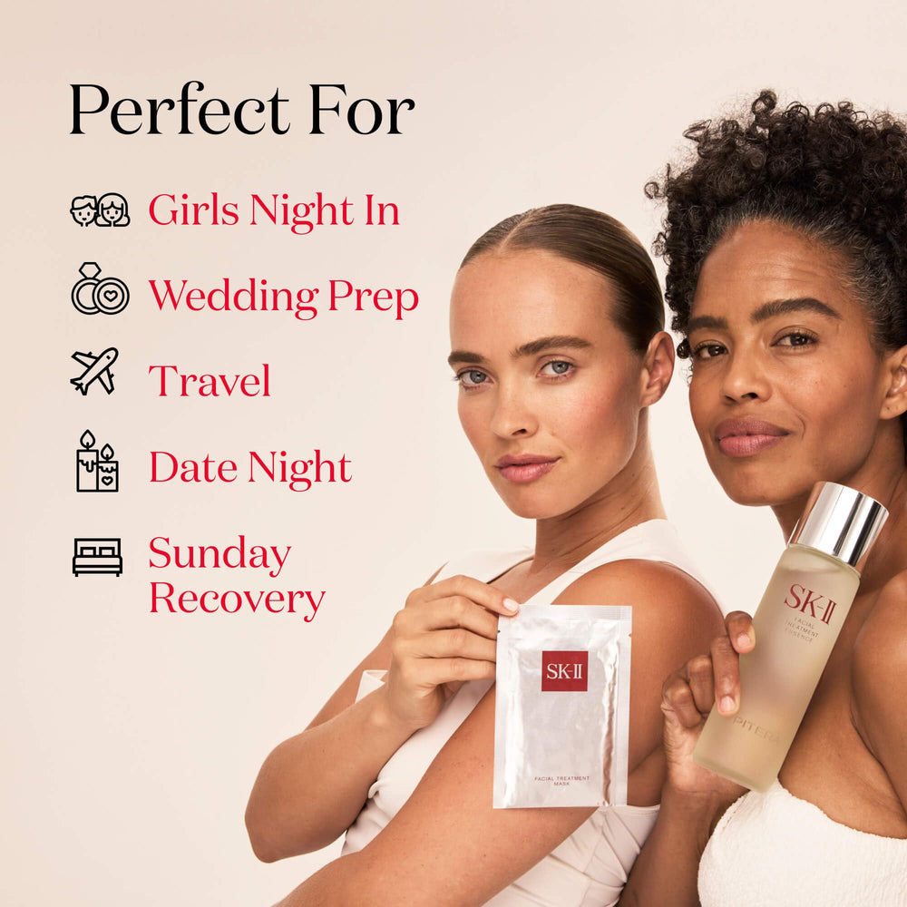 Etui et emballage SK-II Glow Up - présentation élégante et pratique.