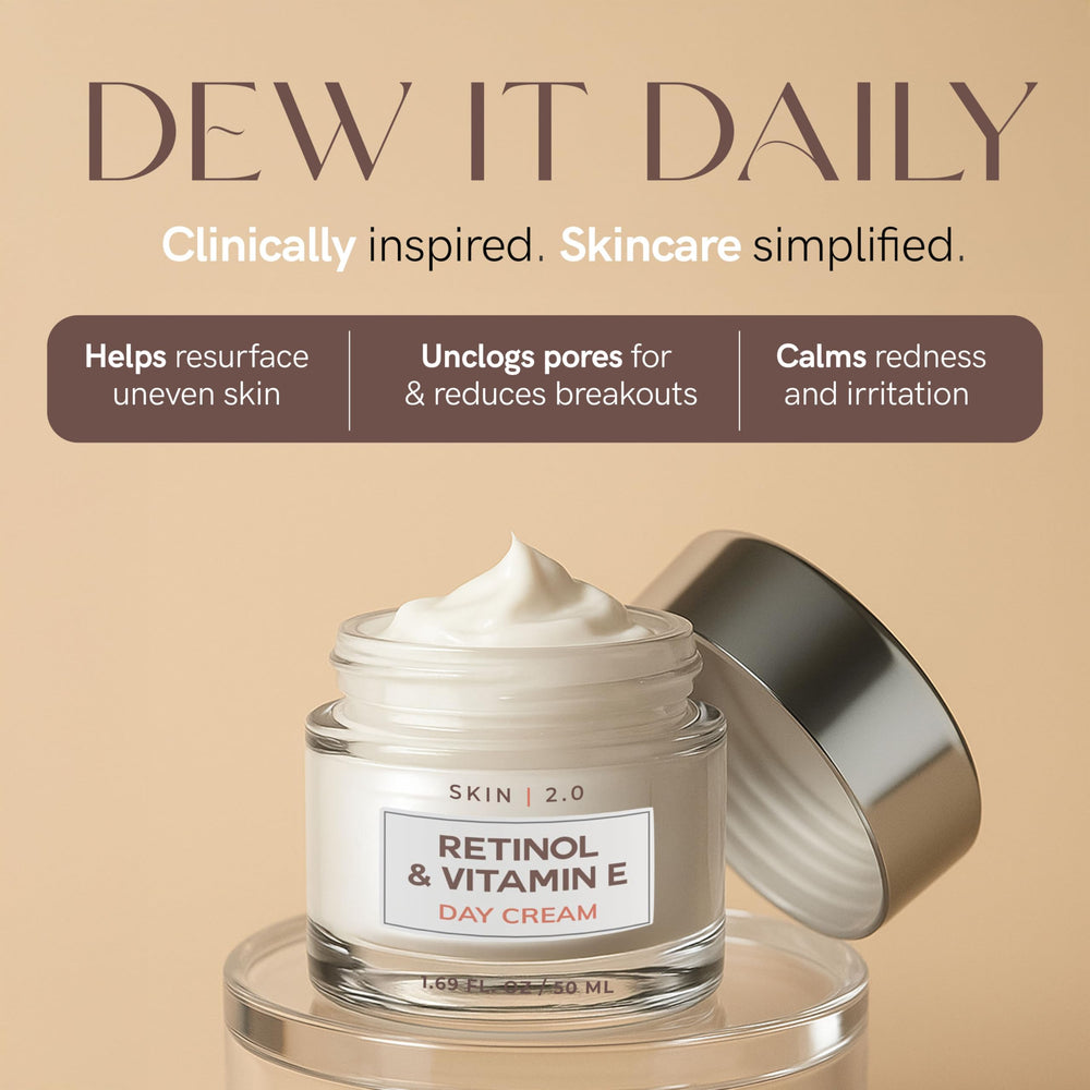 Application matin crème visage Skin 2.0
