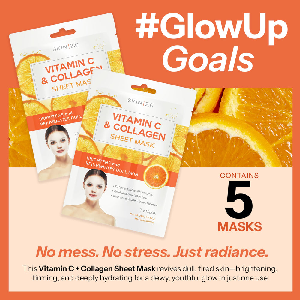 Éclat naturel après l'utilisation du masque Skin 2.0