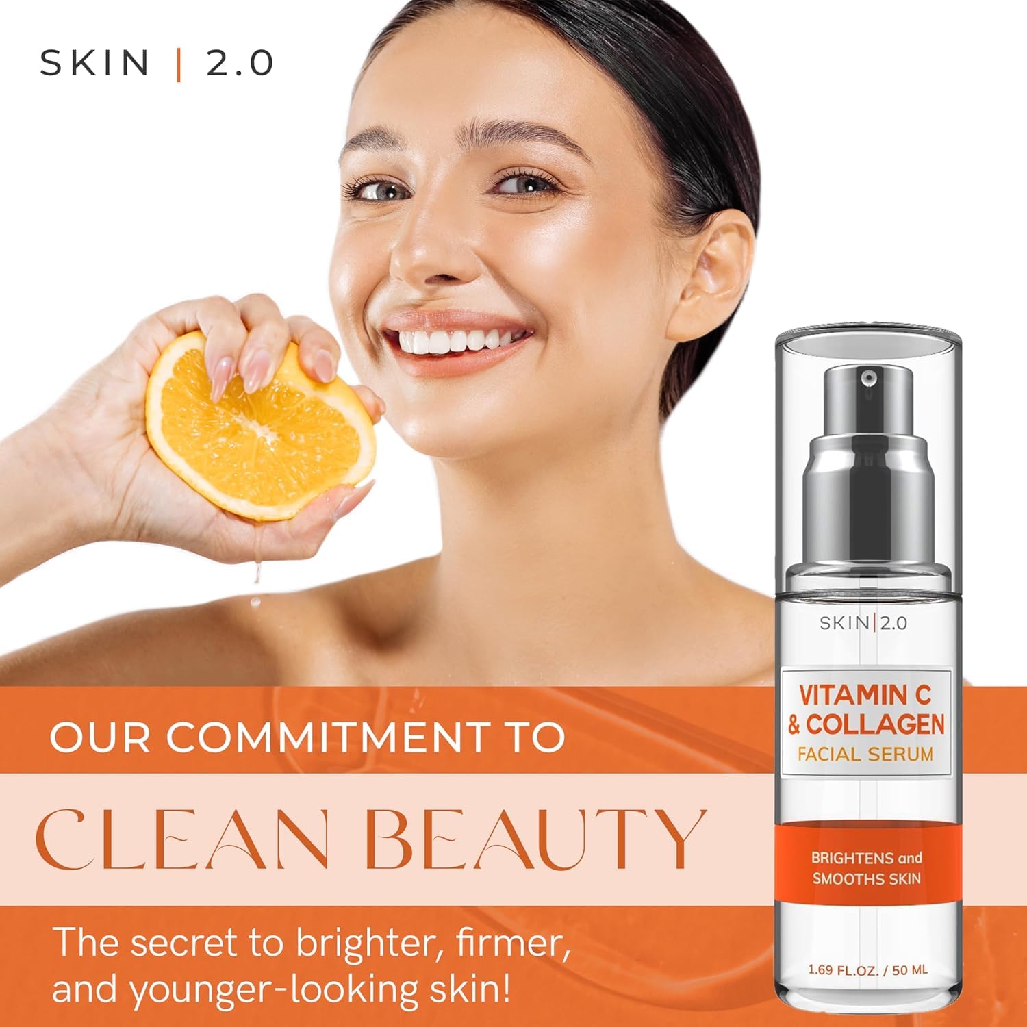 Goutte de sérum Skin 2.0 montrant l'hydratation rapide.
