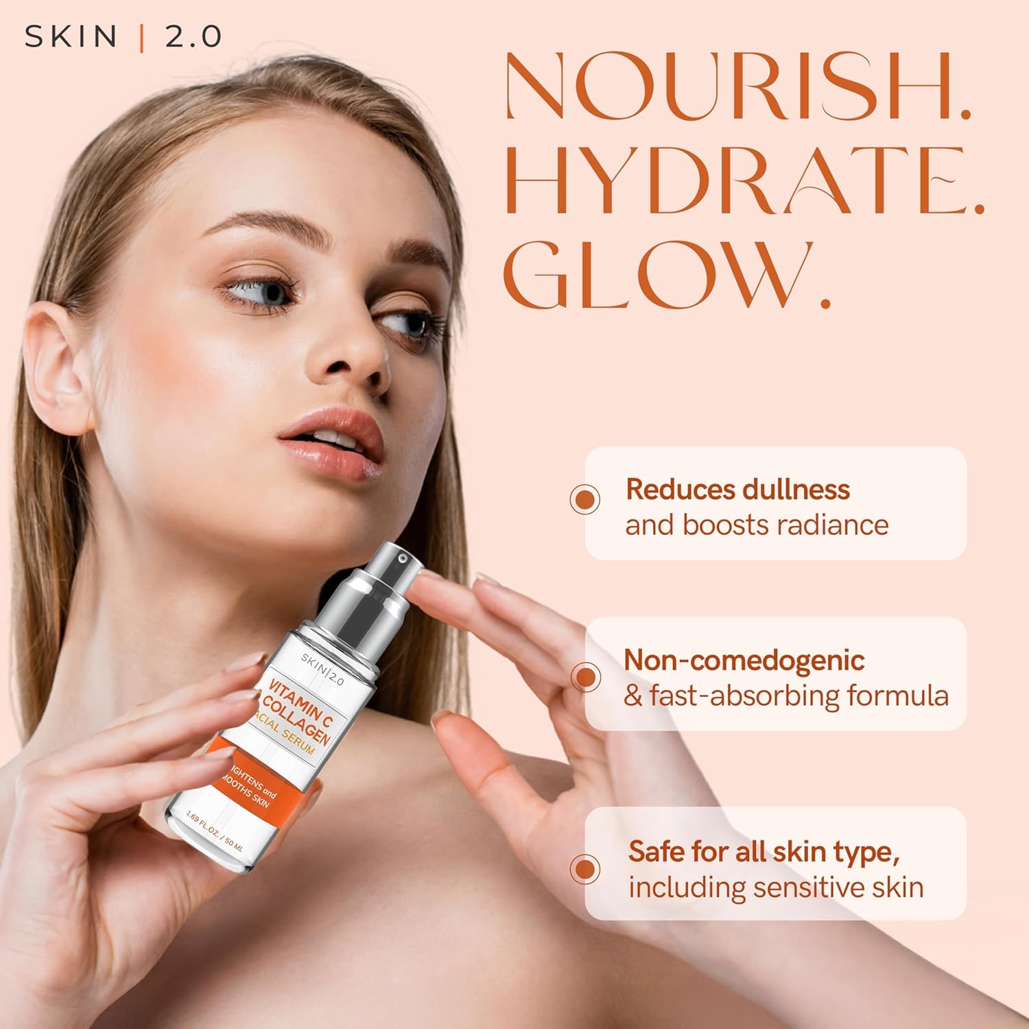 Sérum Skin 2.0 sans cruauté animale et éthique.