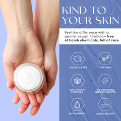 Texture legere Skin 2.0: absorption rapide sans sensation greasse.