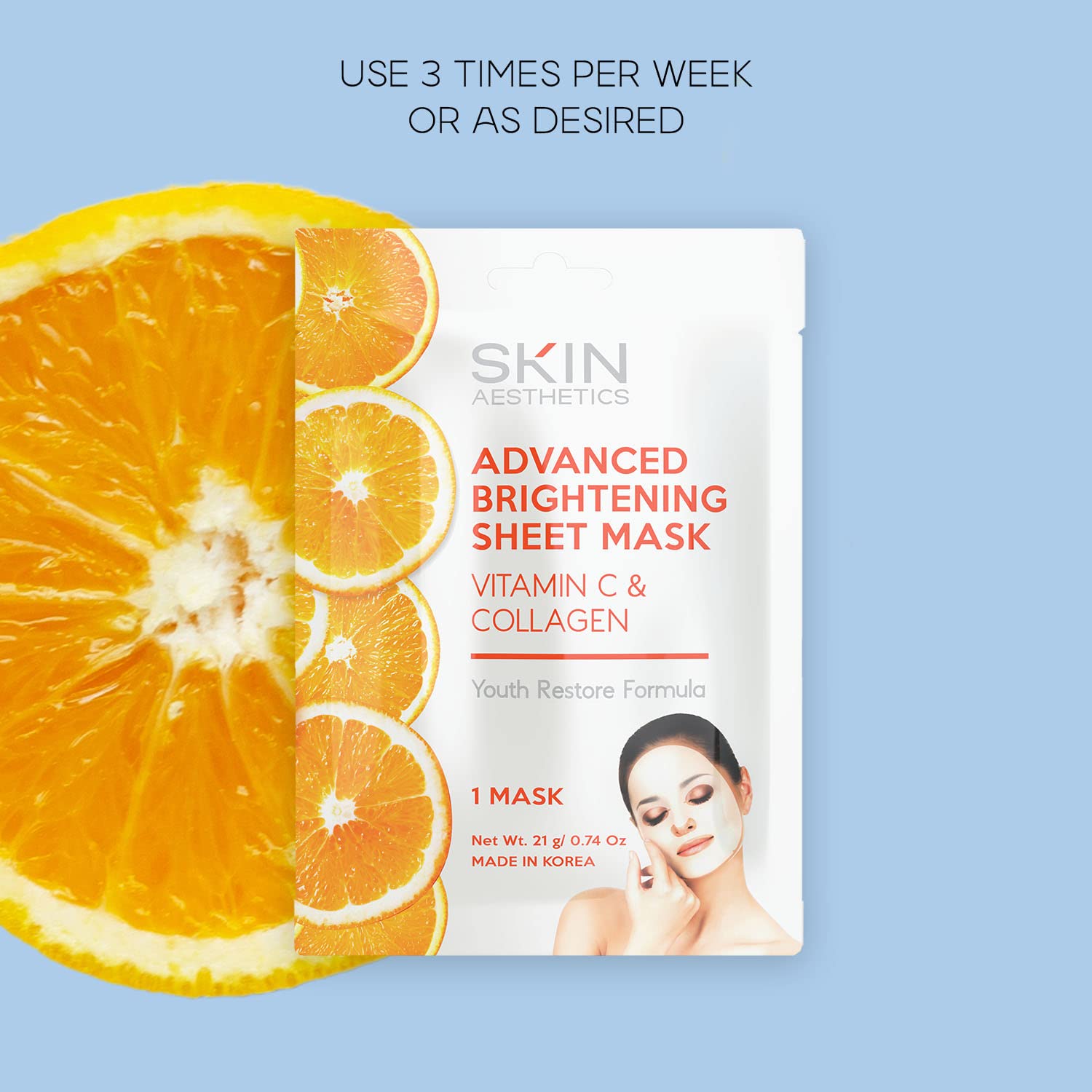 Skin Aesthetics Vitamine C et Collagène, hydratation rapide pour peau douce.