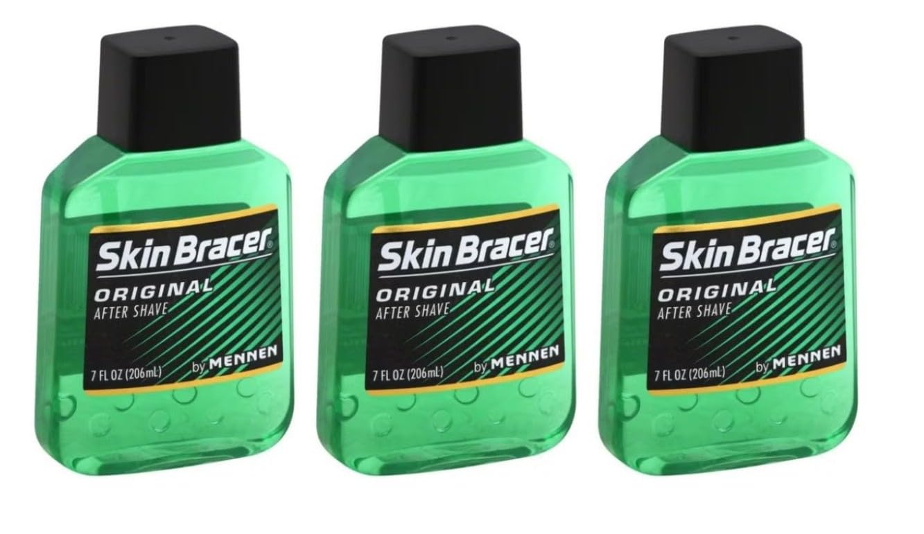 Skin Bracer Après-Rasage Original – bouteille en gros plan, fraîcheur instantanée après le rasage.