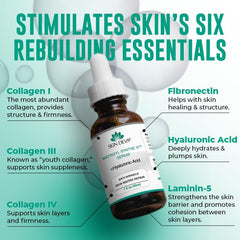 Application du sérum SKIN DEVA sur la peau du visage.