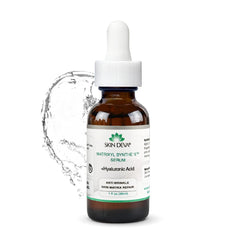 Flacon SKIN DEVA Matrixyl Synthe 6, peau plus lisse et hydratée.