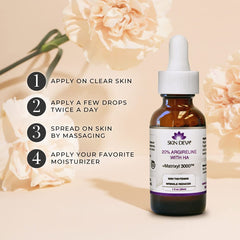 Peptides SKIN DEVA soutenant le collagène pour une fermeté potentielle