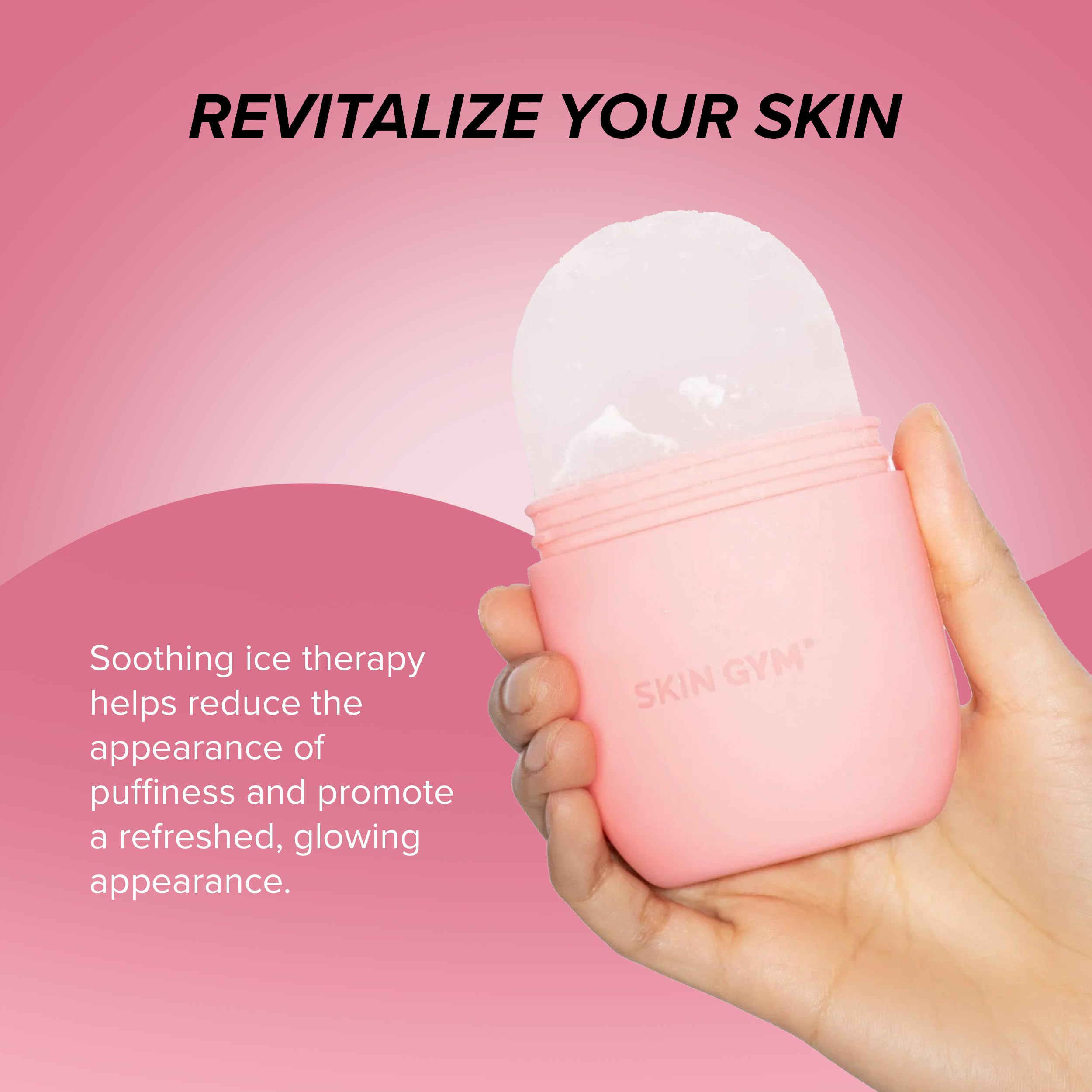 SKIN GYM Ice Roller effet rafraîchissant matin pour réveiller la peau.