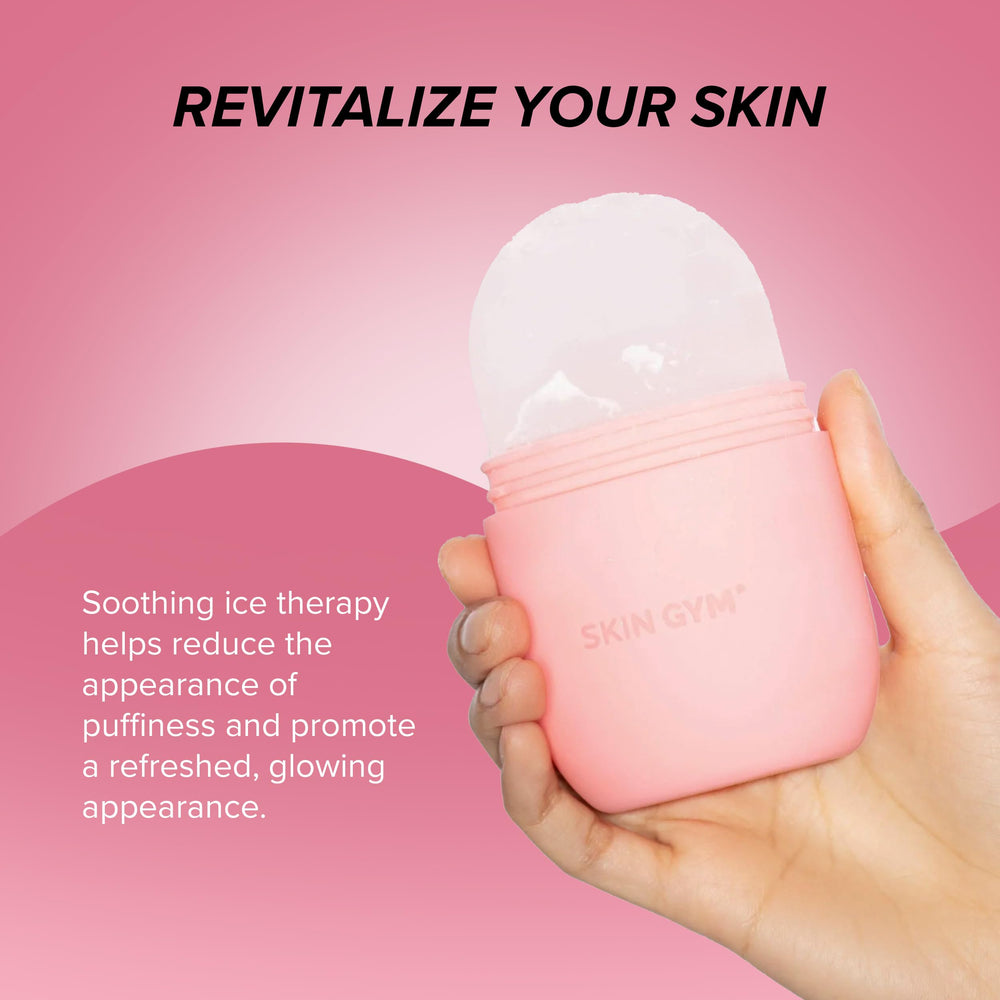 SKIN GYM Ice Roller effet rafraîchissant matin pour réveiller la peau.