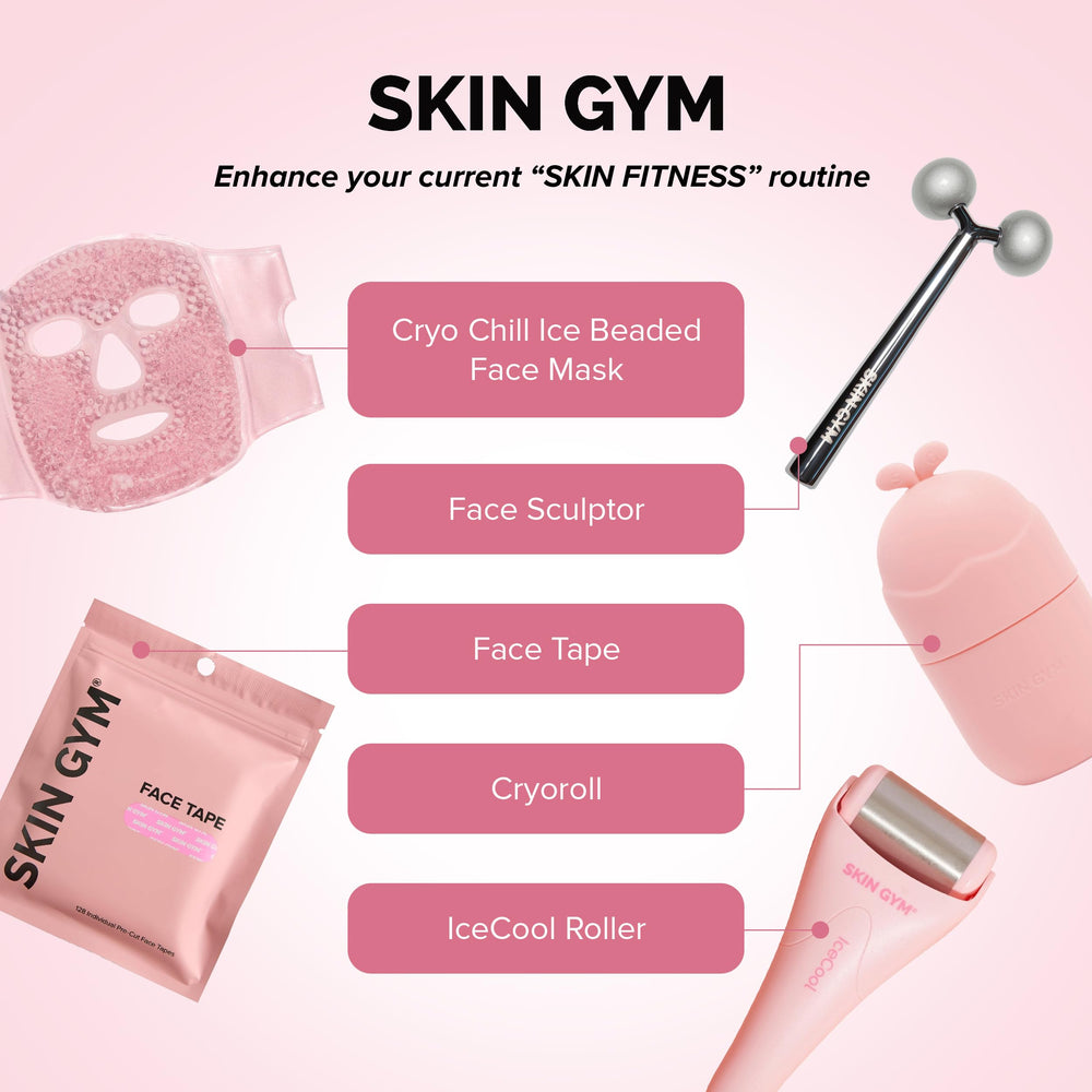 SKIN GYM Ice Roller apaise et lisse la peau en un geste.