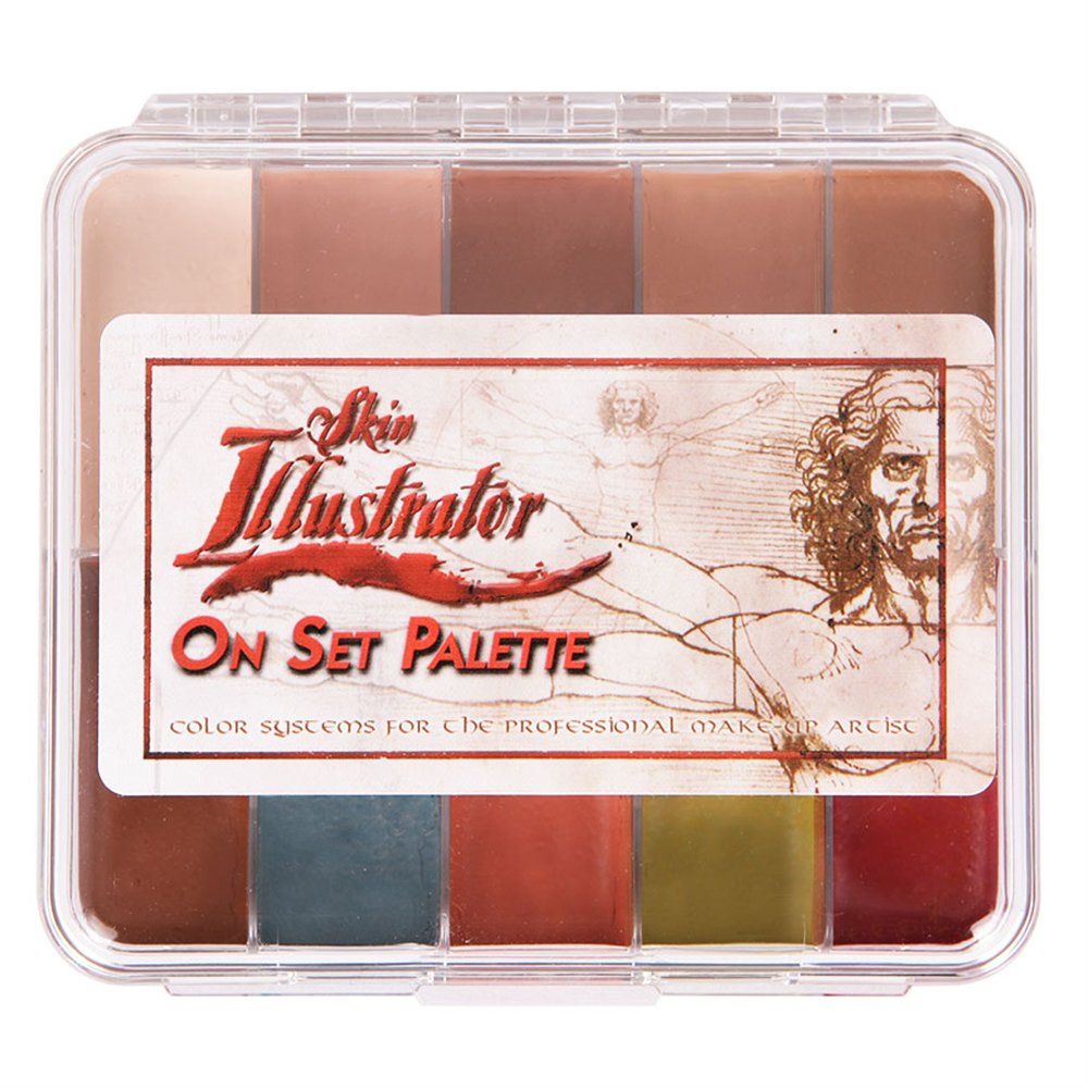Skin Illustrator palette teints peau sur le plateau pour un rendu réaliste.