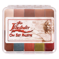 Skin Illustrator palette teints peau sur le plateau pour un rendu réaliste.