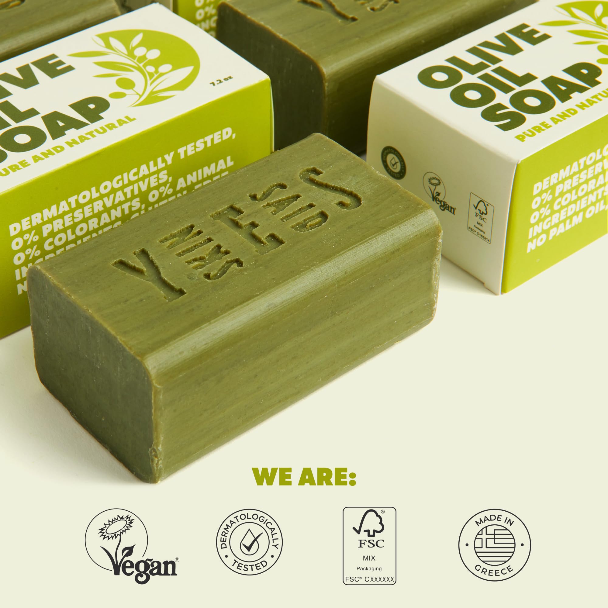 Skin Said Yes savon olive vegan, sans tests sur animaux.